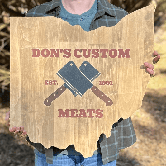 Custom Wood Ohio Wall Sign