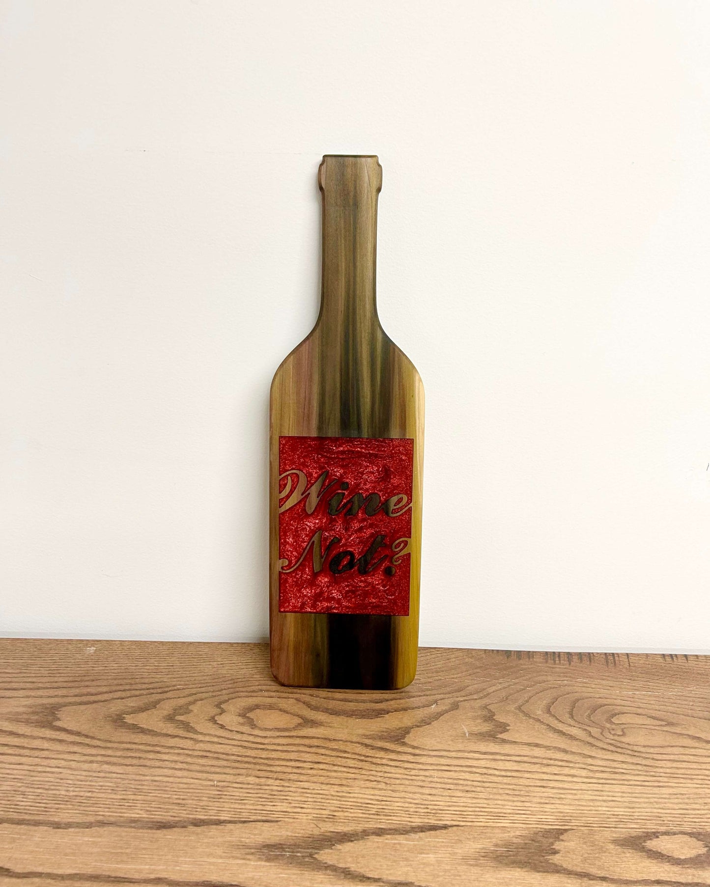 Rainbow Poplar Wine Serving Board