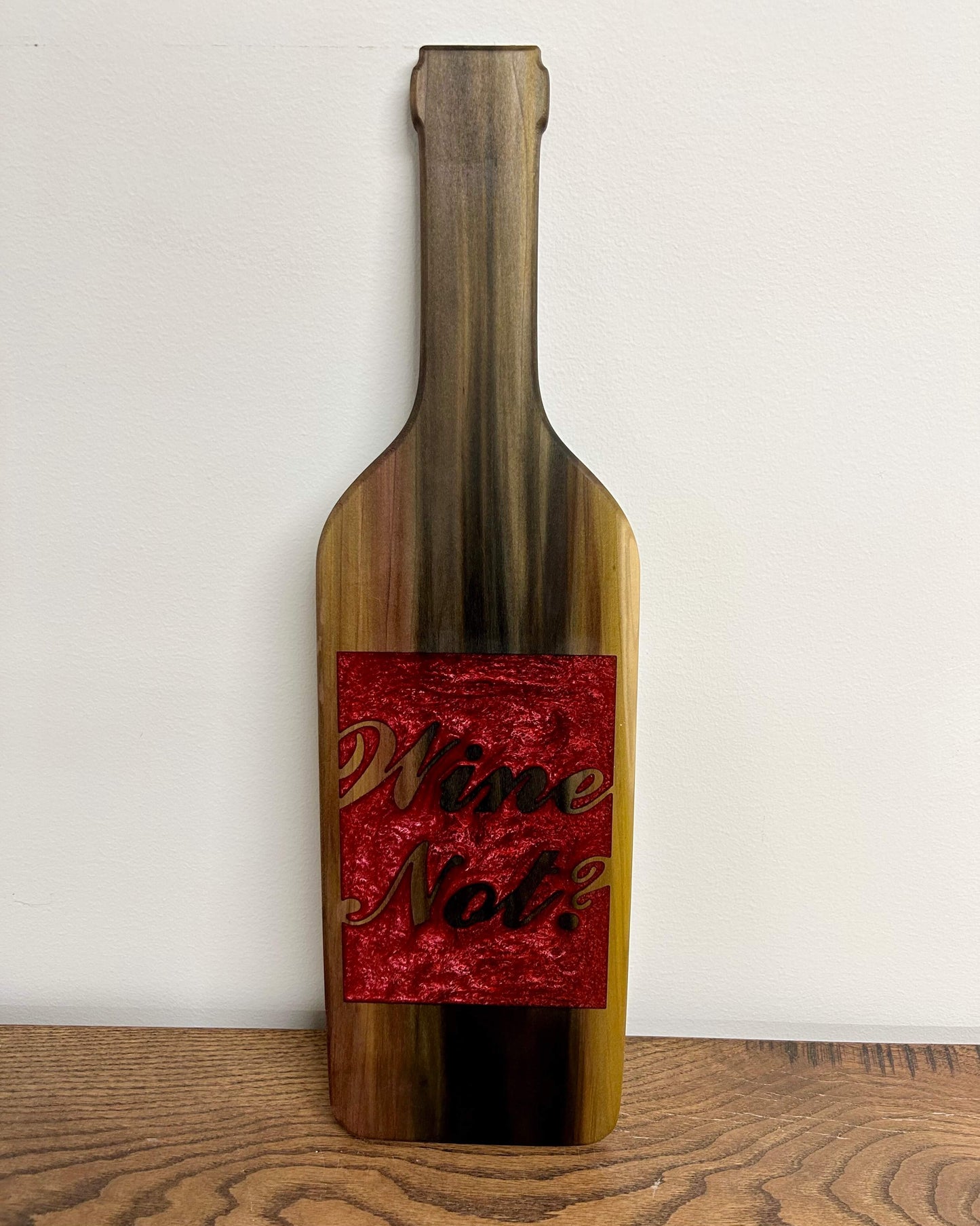 Rainbow Poplar Wine Serving Board